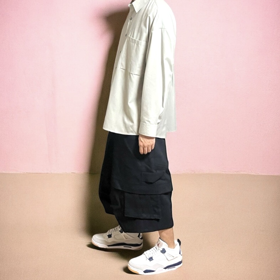 Jordan 4 x Nike SB Retro SP Navy, Kamien Titan Bermuda Pants Black 착용 스타일