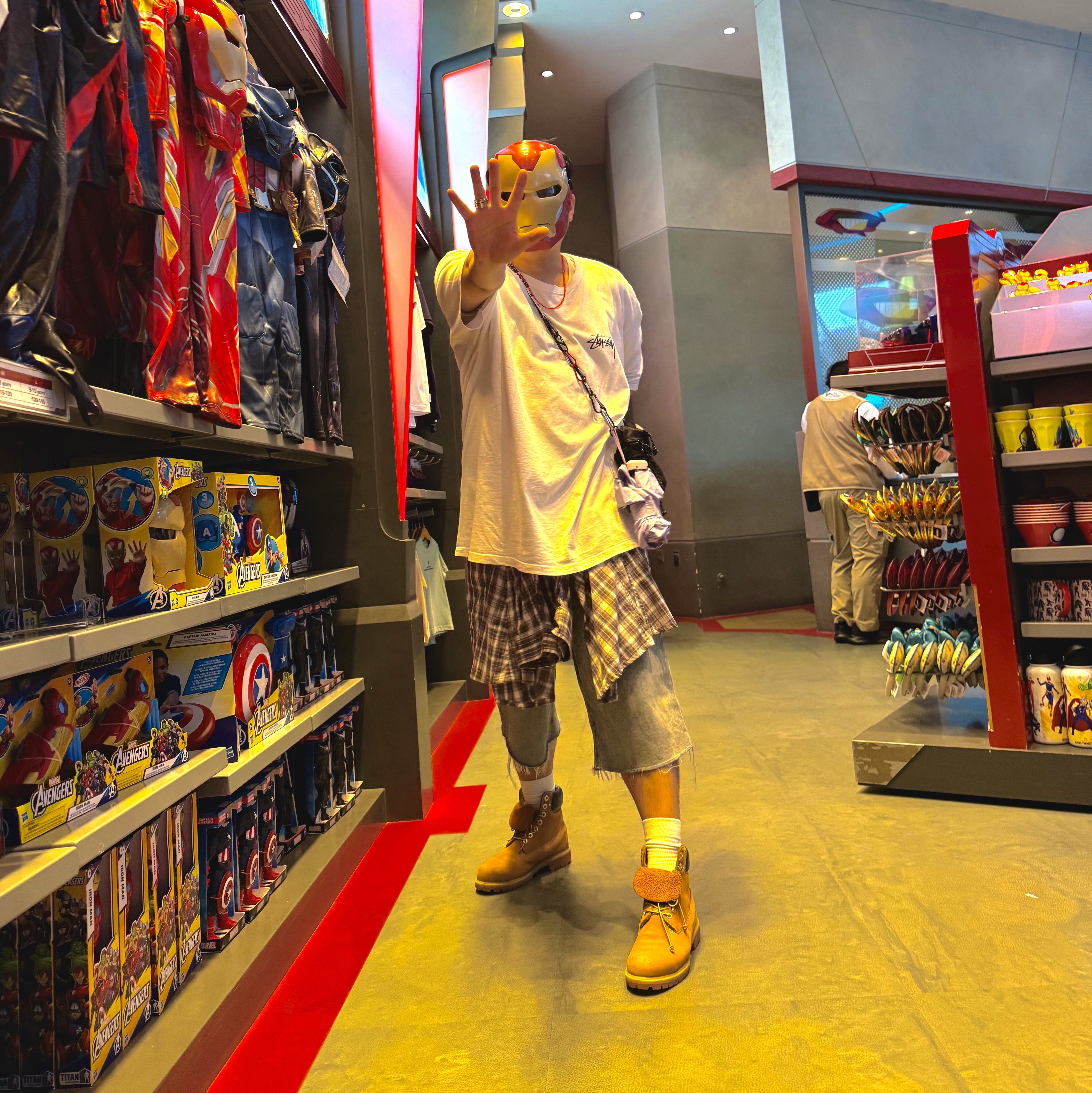 Timberland Premium 6 inch Waterproof Boot Wheat Nubuck - Wide, Stussy Diced Out T-Shirt White 착용 스타일 - 3