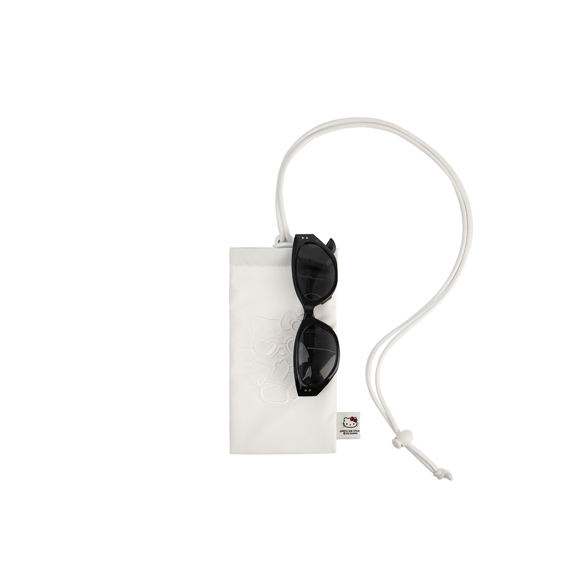 0JSQ1AC01WHF Joseph&Stacey Lucky Hello Kitty Necklace Glasses Pouch White