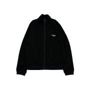 Undermycar Mu.98 Anti Fxxking Logo Play Basic Slim Soft Zip-up Black
