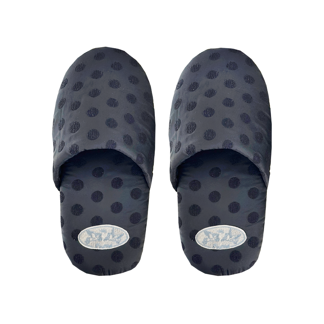 [3% 적립] 푸펫 큐티 도트 룸슈즈 실키블랙([3% 적립] POUPPET Cutie Dot Room Shoes Silky Black)