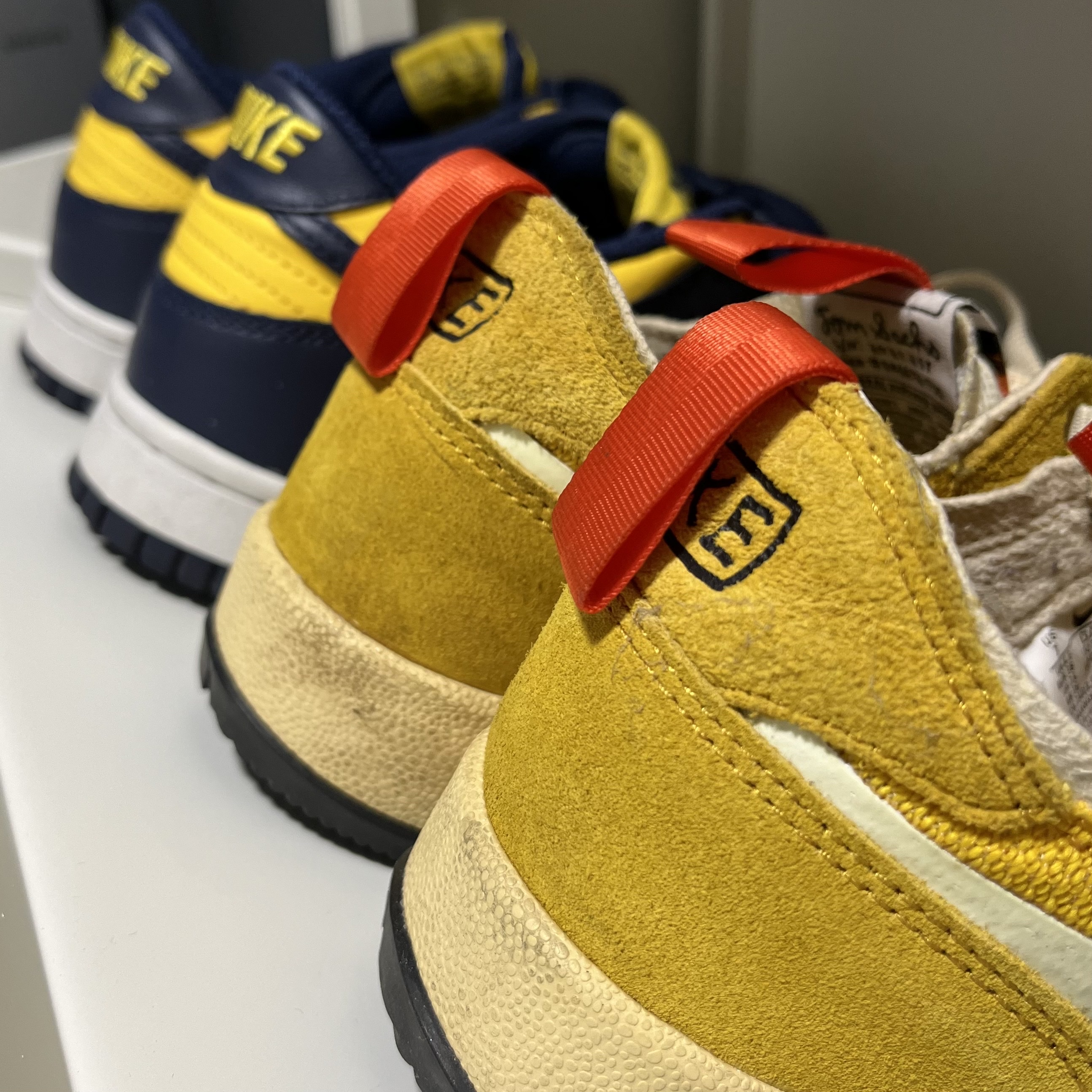 Nike x Tom Sachs General Purpose Shoe Archive, Nike Dunk Low Retro Varsity Maize 착용 스타일