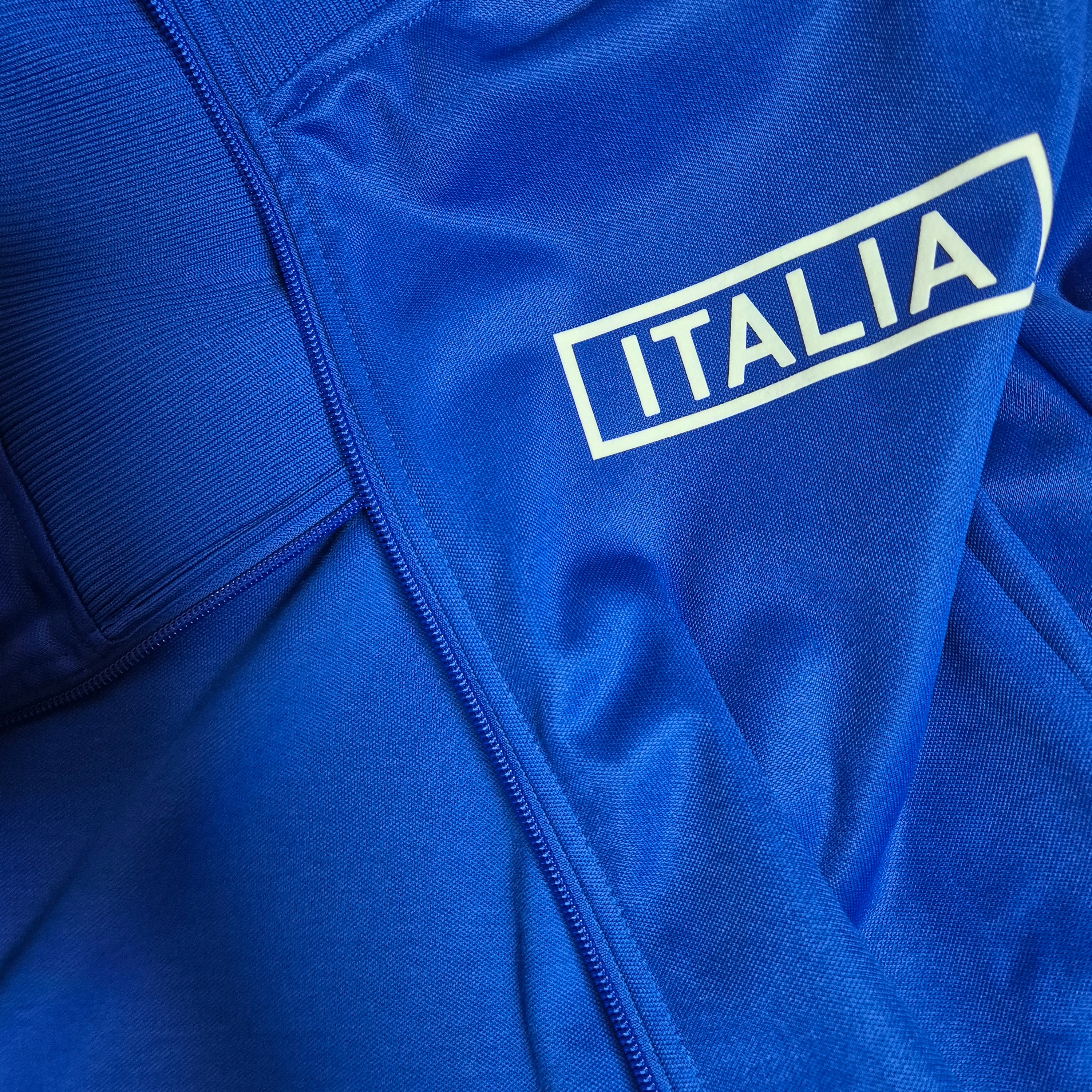Adidas Italy Beckenbauer Track Top Royal Blue - KR Sizing 착용 스타일