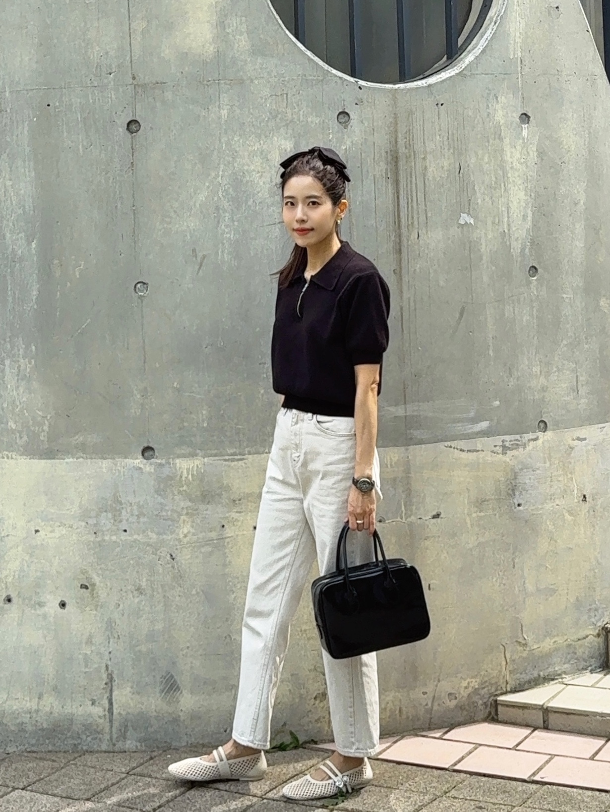 Chanel J12 Watch 33mm Quartz Black 착용 스타일 - 2
