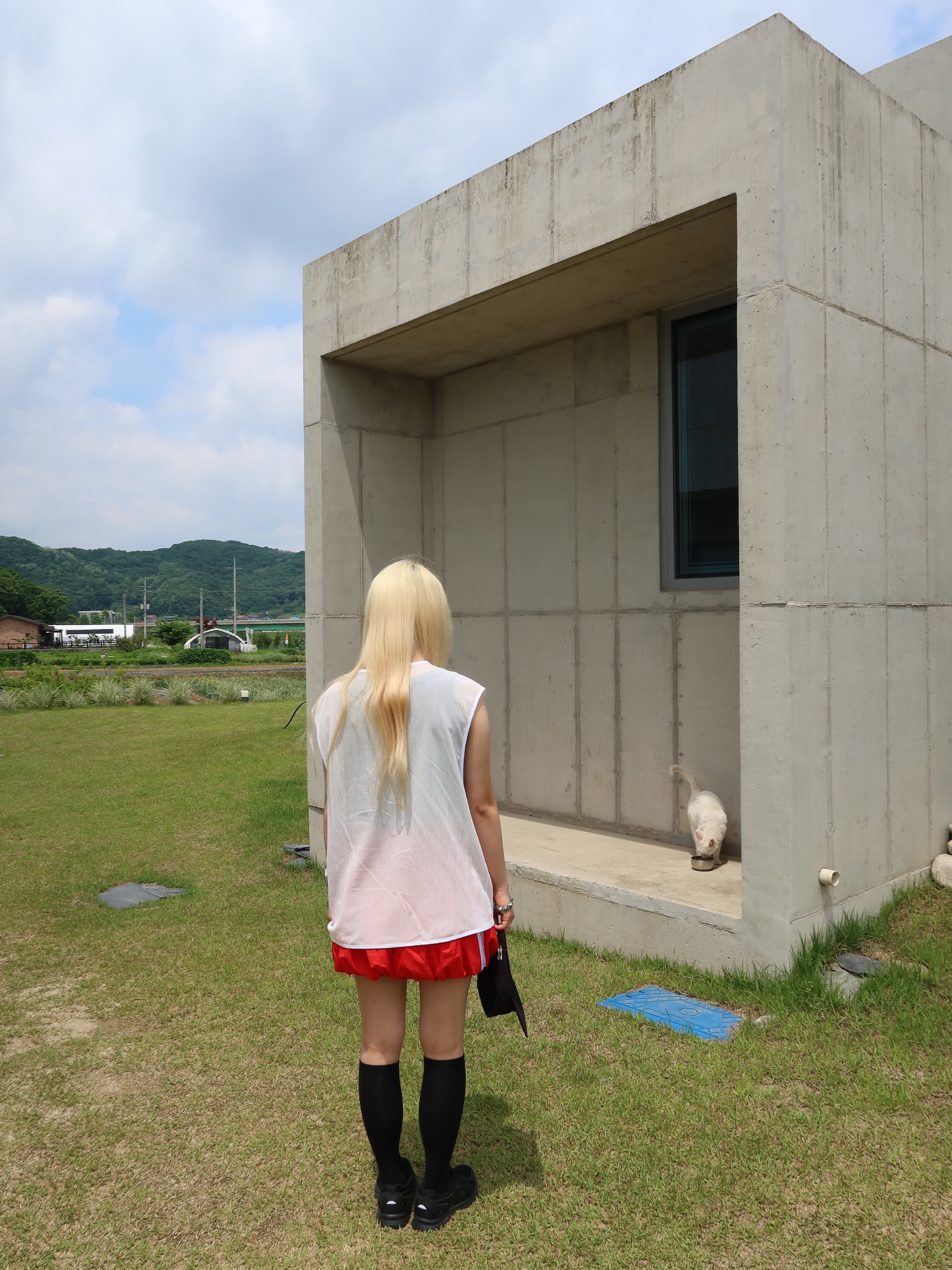 Hono Report Summer Breathable Vest White, Hono Report Leaf Bracelet 착용 스타일 - 2
