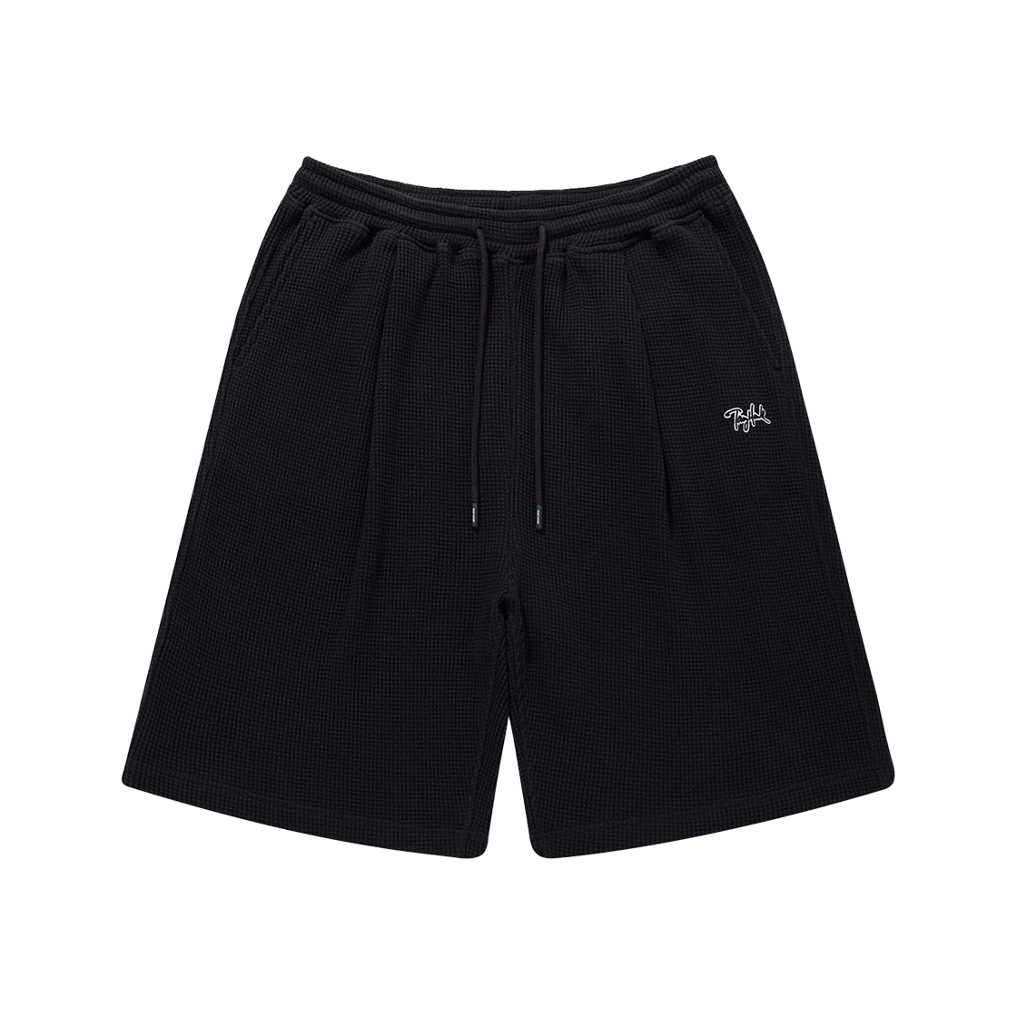 TH2302SO22BK TONYHAWK Waffle Half Shorts Black