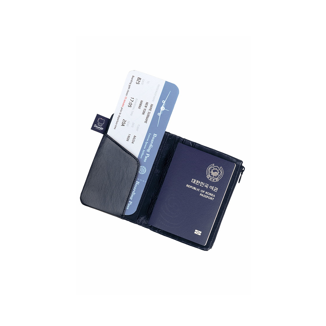 0JSQ1WT01NYF Joseph&Stacey Sleek Travel Wallet Hello Kitty Navy - #4