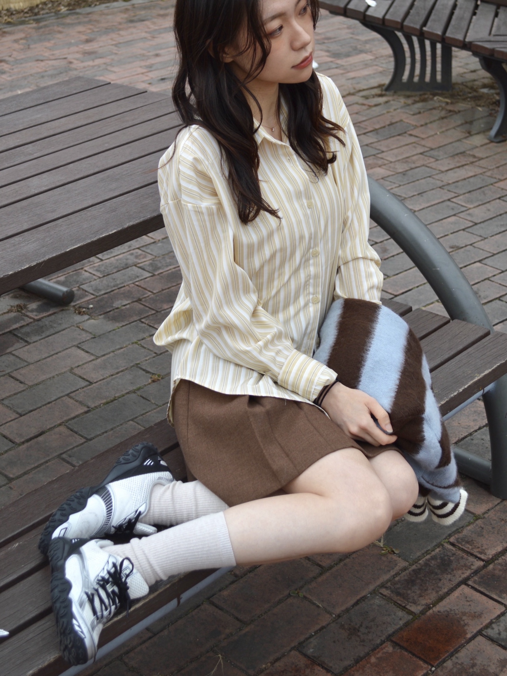 [6% 적립]Fila Echappe V2 Black 착용 스타일 - 3