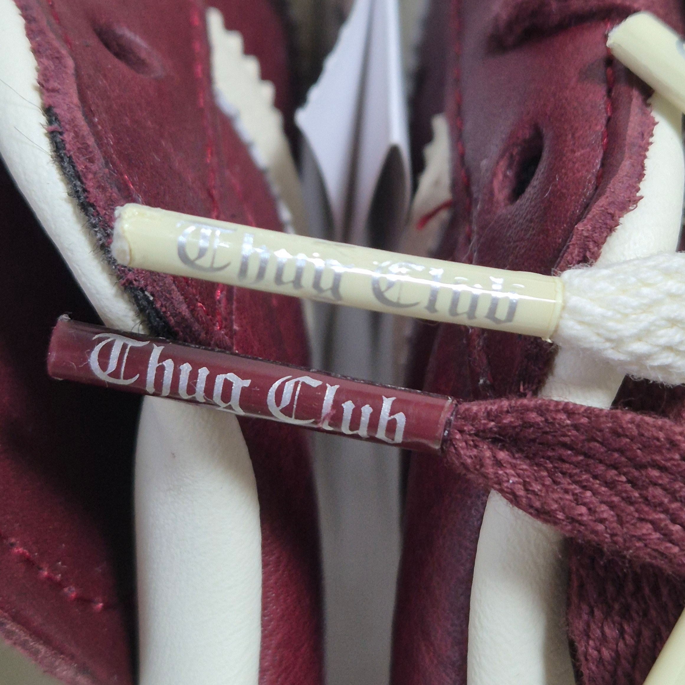 Adidas x Thug Club Superstar Vintage Collegiate Burgundy Cream White 착용 스타일 - 5