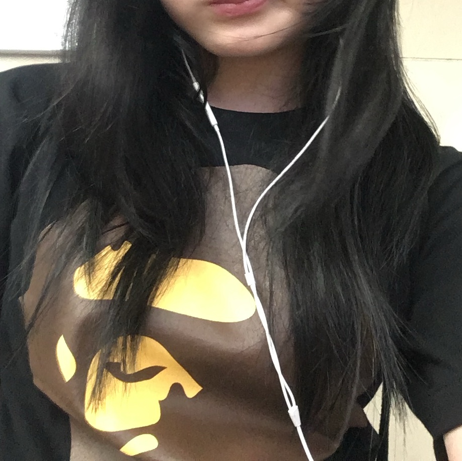 BAPE Big Ape Head T-Shirt Black 착용 스타일 - 1