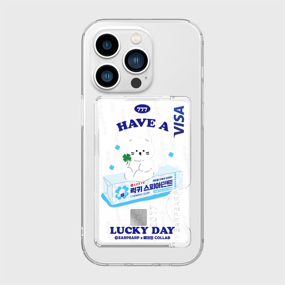 [어프어프 X 롯데껌] 럭키 스피아민트 (맥세이프-카드지갑)([EARPEARP X LOTTE GUM] Lucky Spearmint MagSafe Card Wallet) - 4