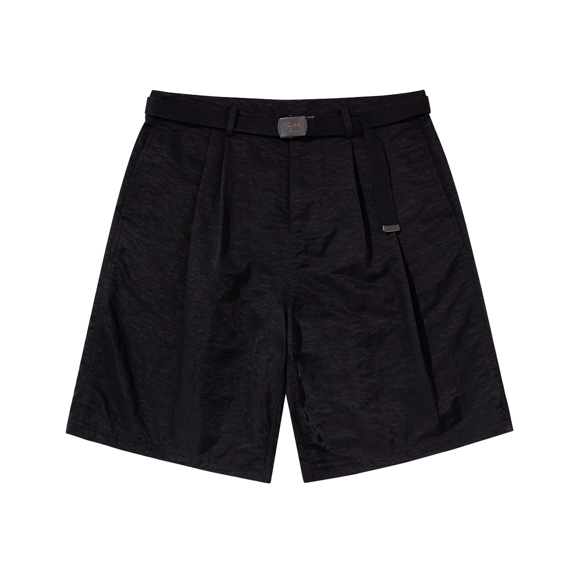 토니호크 나일론 투턱 쇼츠 블랙(TONYHAWK Nylon Two Tuck Shorts Black)