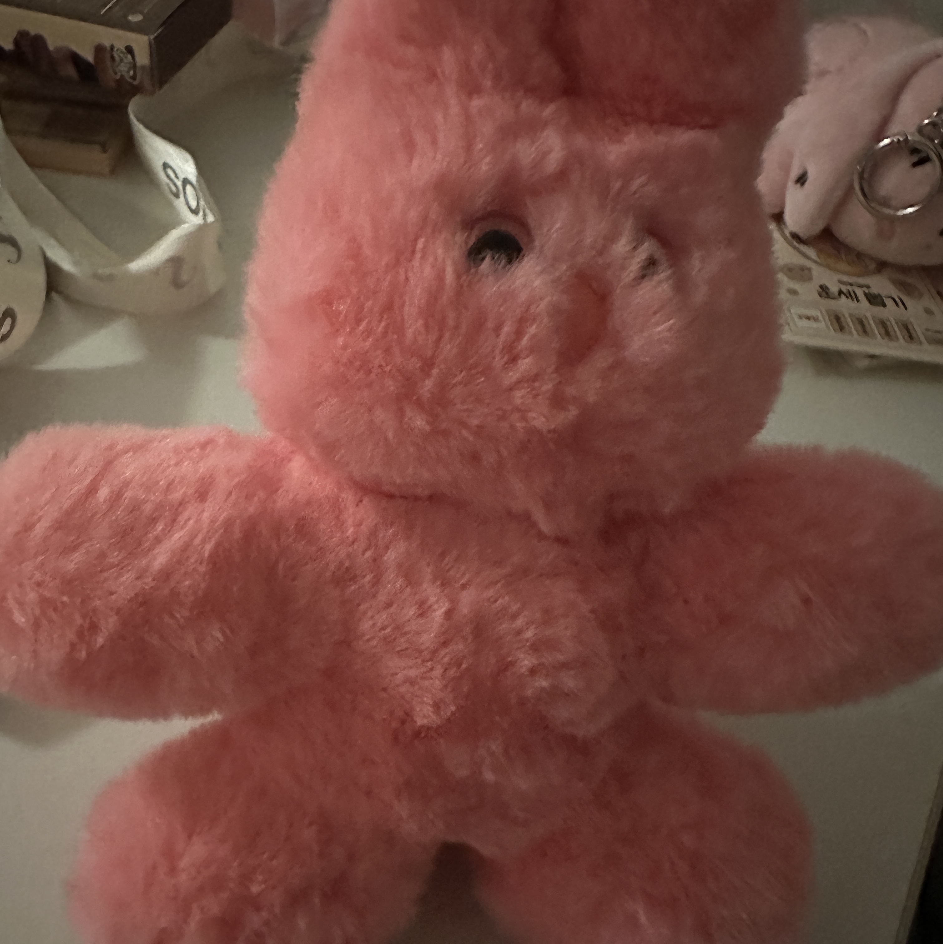 Lelbobrown Bunny Keyring Romantic 착용 스타일