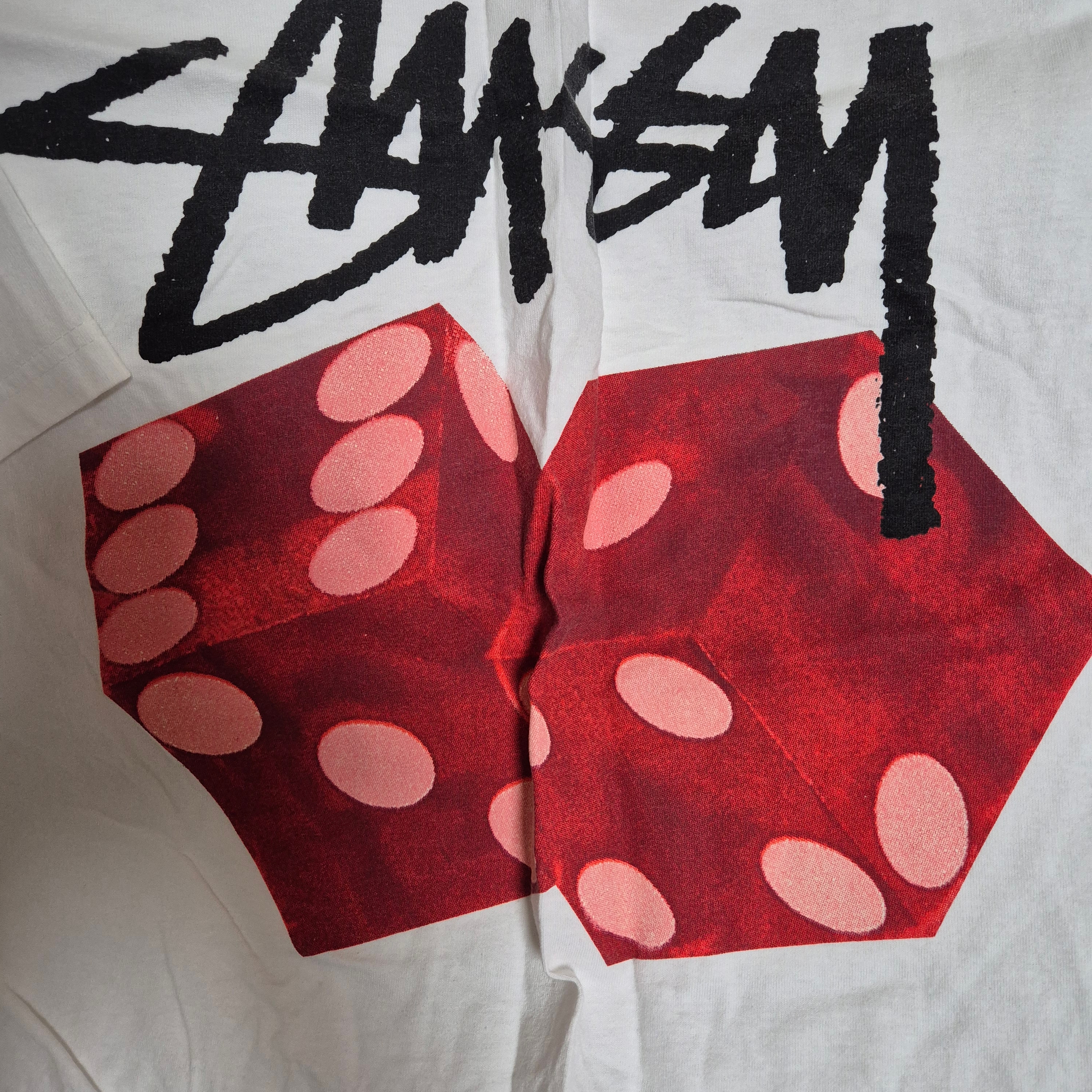 Stussy Diced Out T-Shirt White 착용 스타일