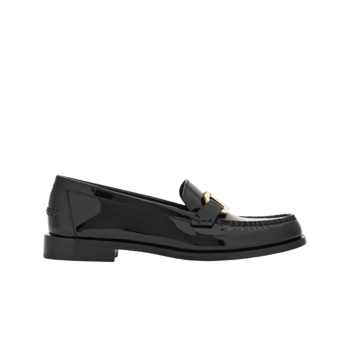 (W) 페라가모 간치니 모카신 오너먼트 블랙 - C((W) Ferragamo Gancini Moccasins Ornament Black - C)