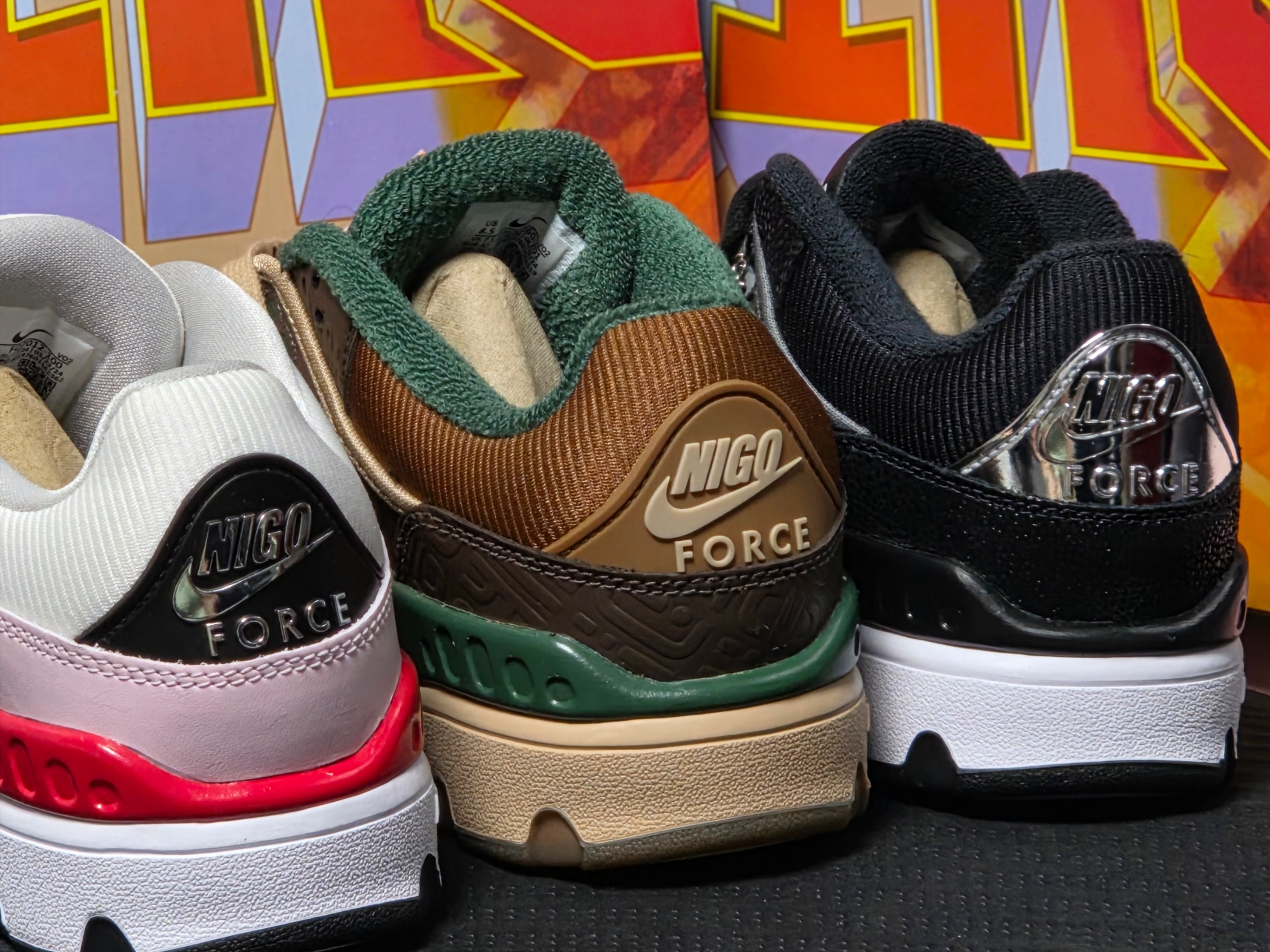 Nike x Nigo Air Force 3 Low SP Black and White, Nike x Nigo Air Force 3 Low SP Baroque Brown and Pecan 착용 스타일 - 8
