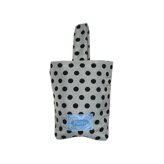 P00000DK POUPPET Polka Dot Mini Bag Silver Blue