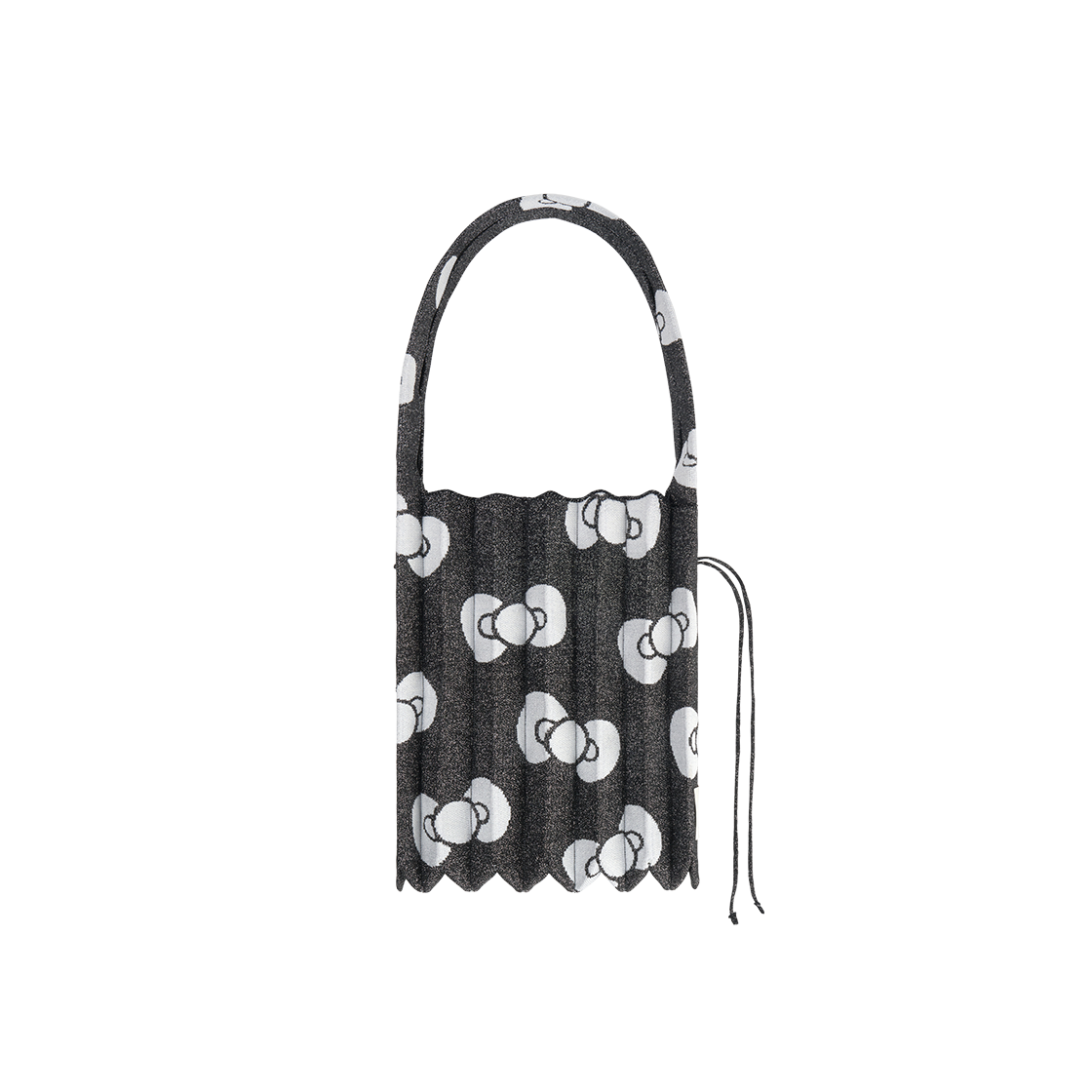 0JSQ1SH08FBKM Joseph&Stacey Lucky Pleats Knit M Leopard Hello Kitty Fancy Black