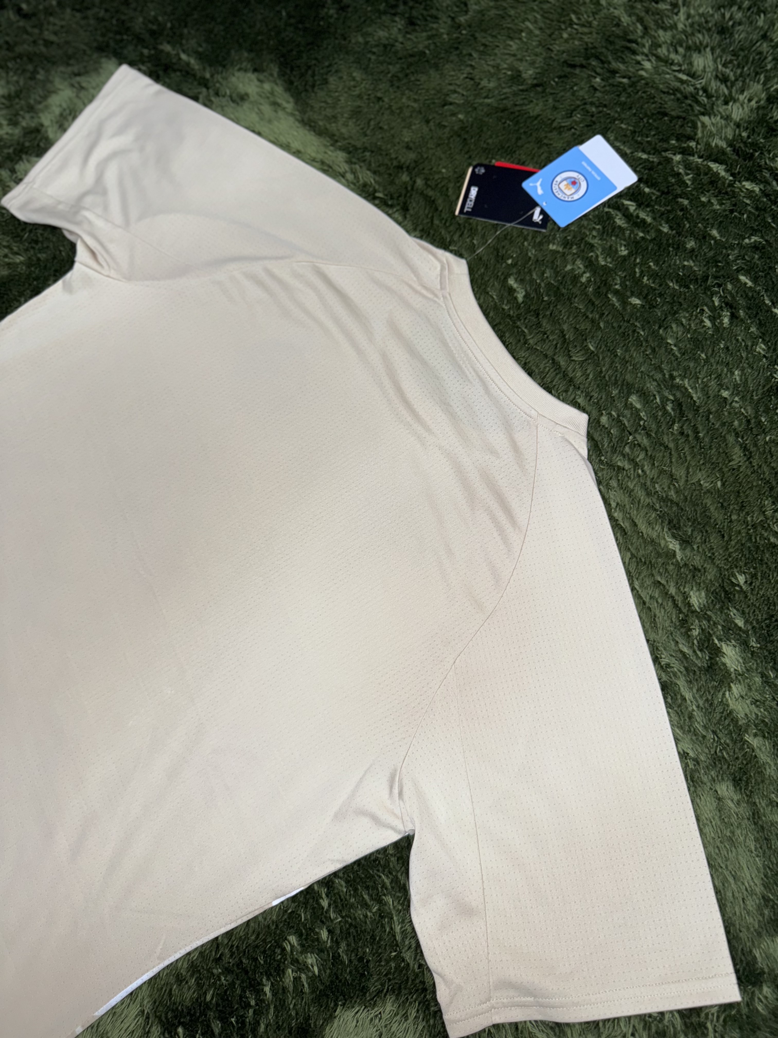 Puma Manchester City 2023/24 Prematch Short Sleeve Jersey Granola Aubergine (Non Marking Ver.) 착용 스타일 - 7