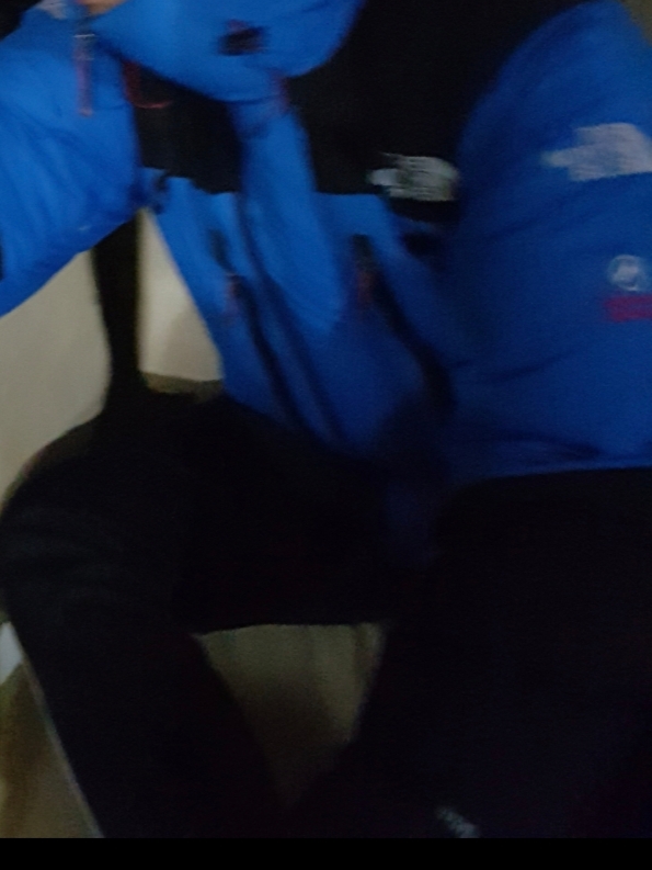 The North Face Himalayan Parka Cave Blue - 24FW 착용 스타일