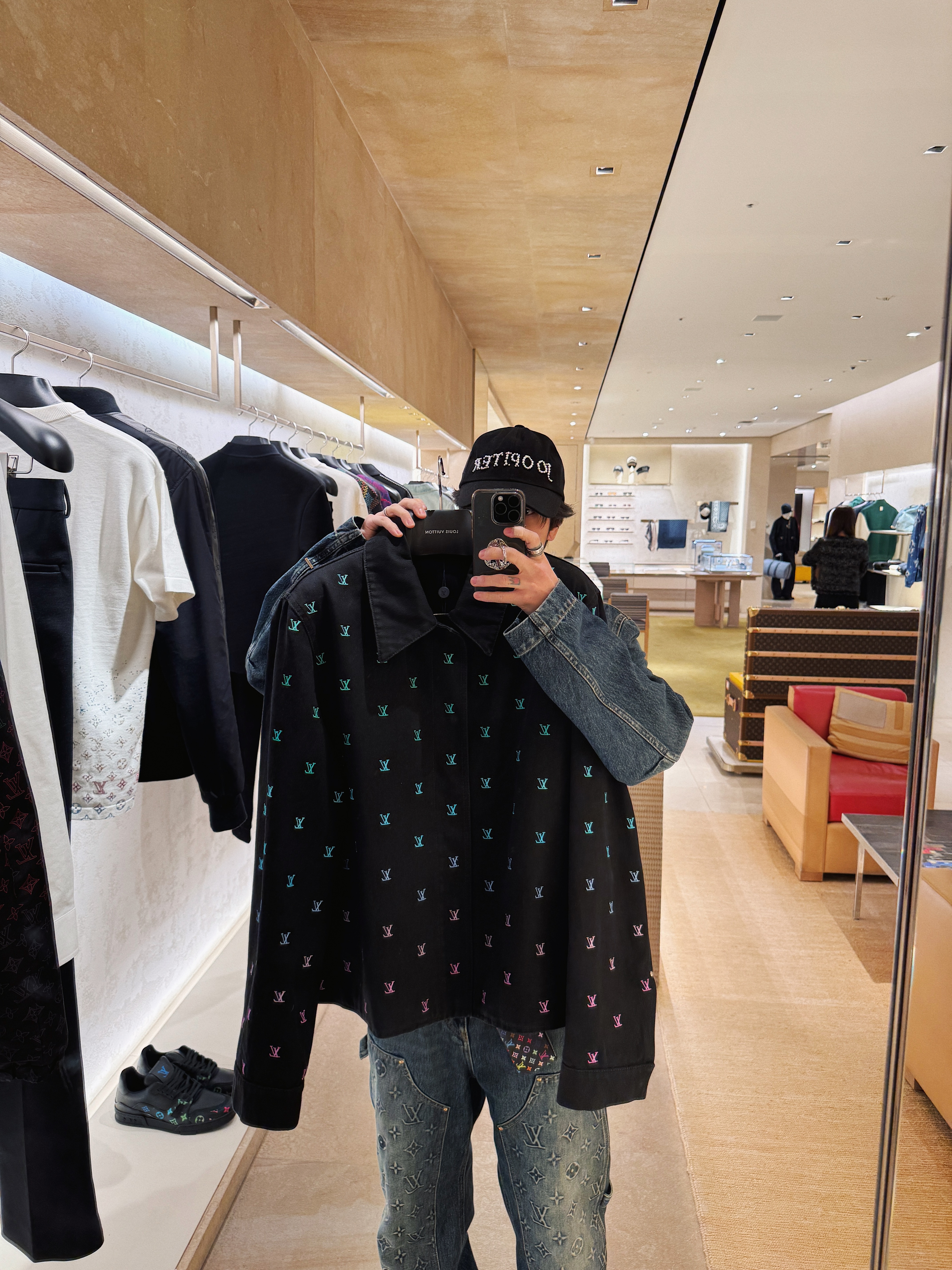 Post Archive Faction (Paf) x Joopiter Baseball Cap Black, Jordan 4 Retro Fear 2024 착용 스타일 - 4