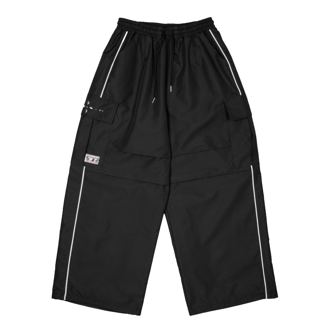 러프넥 로자리오 배기 트랙 팬츠 블랙(Roughneck Rosario Baggy Track Pants Black)