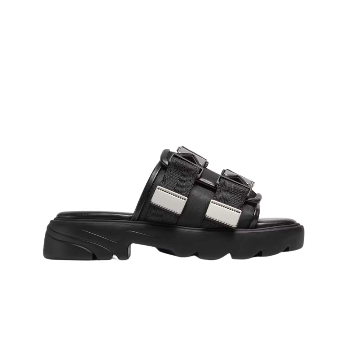 보테가 베네타 플래쉬 패딩 테크니컬 패브릭 플랫 샌들 블랙(Bottega Veneta Flash Padded Technical Fabric Flat Sandals Black)
