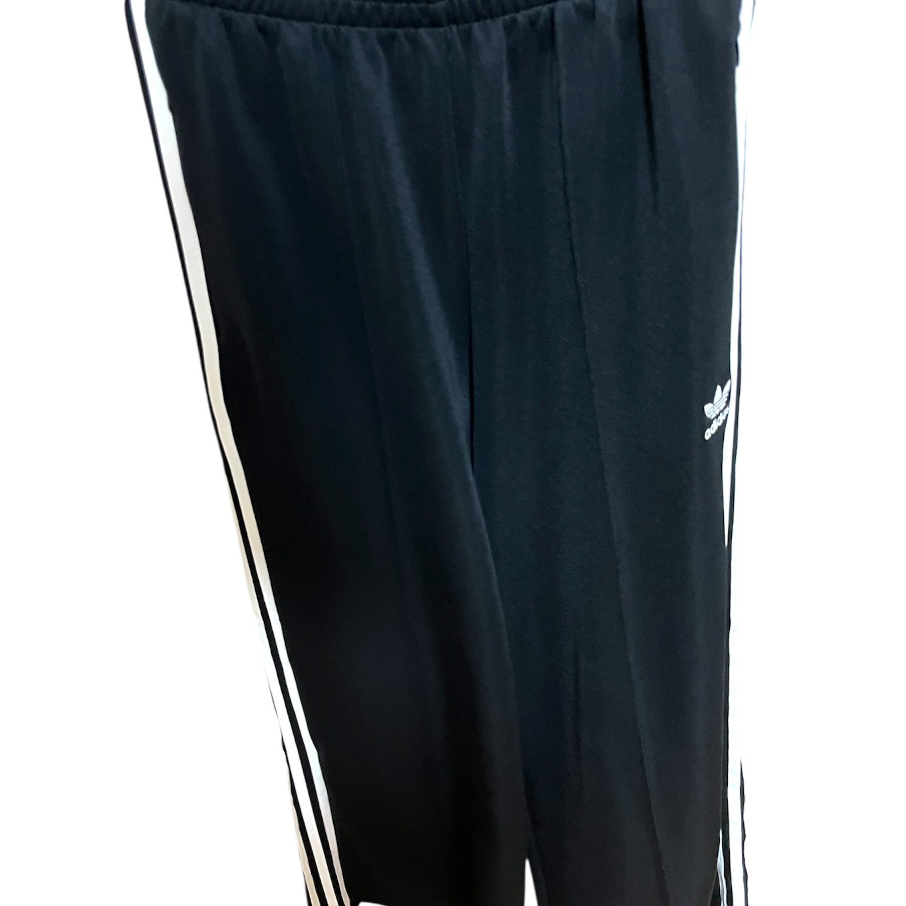 (W) Adidas Adicolor Classic Wide Leg Pants Black - KR Sizing 착용 스타일