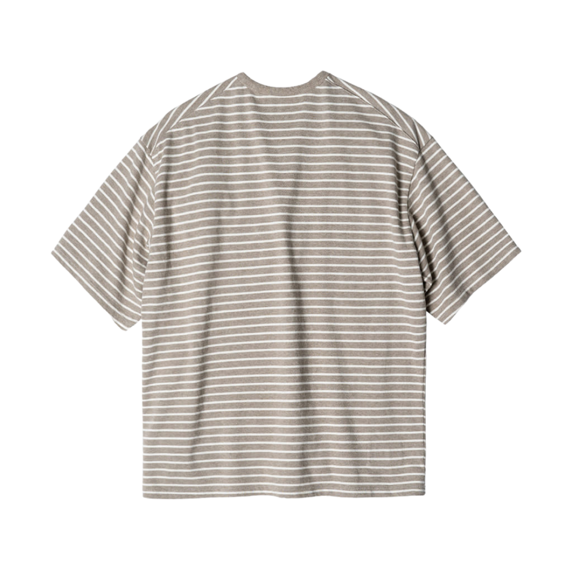 러프 사이드 스트라이프 1/2 티셔츠 토프(Rough Side Stripe 1/2 T-Shirt Taupe) - 2