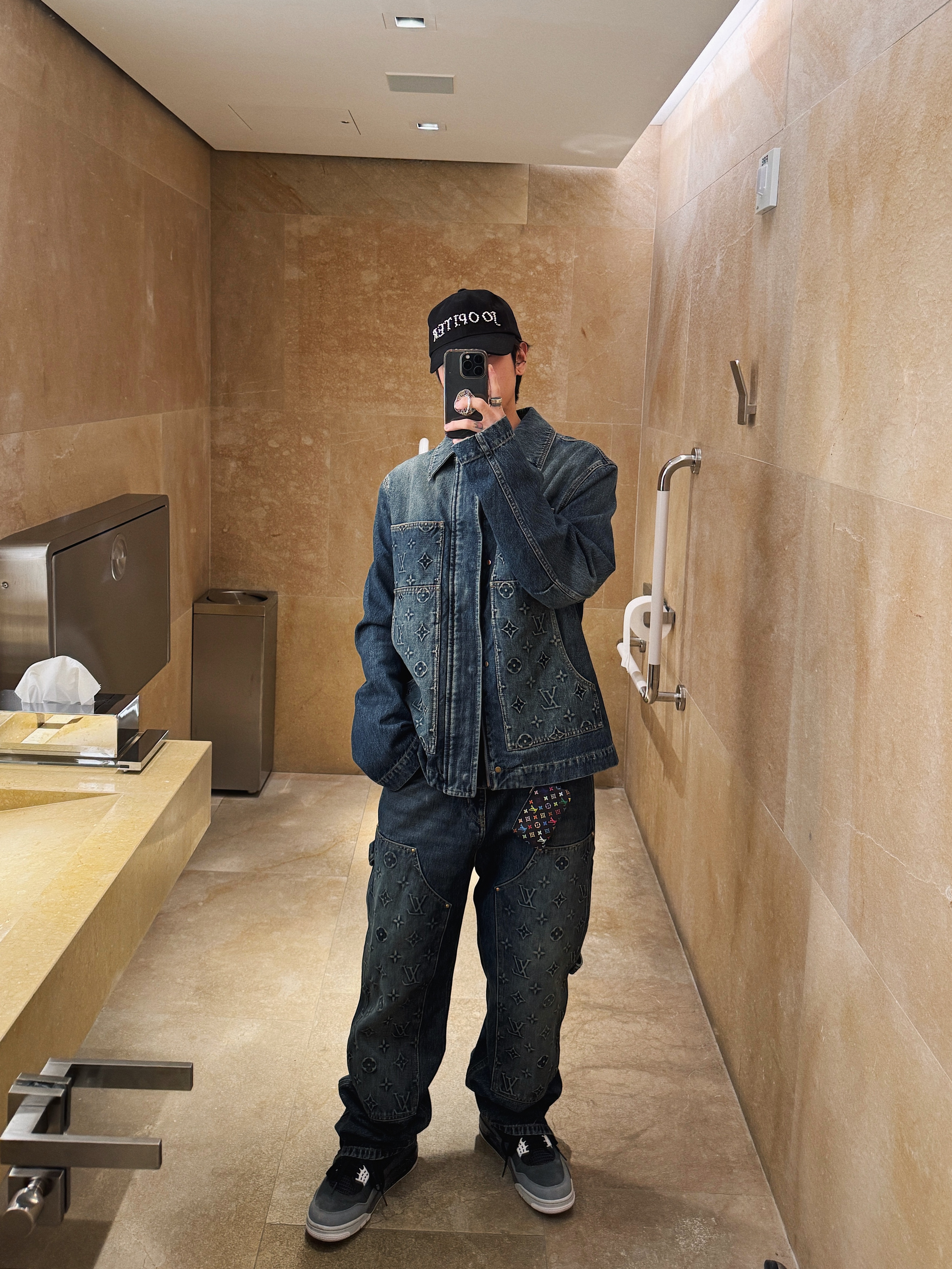Post Archive Faction (Paf) x Joopiter Baseball Cap Black, Jordan 4 Retro Fear 2024 착용 스타일 - 1