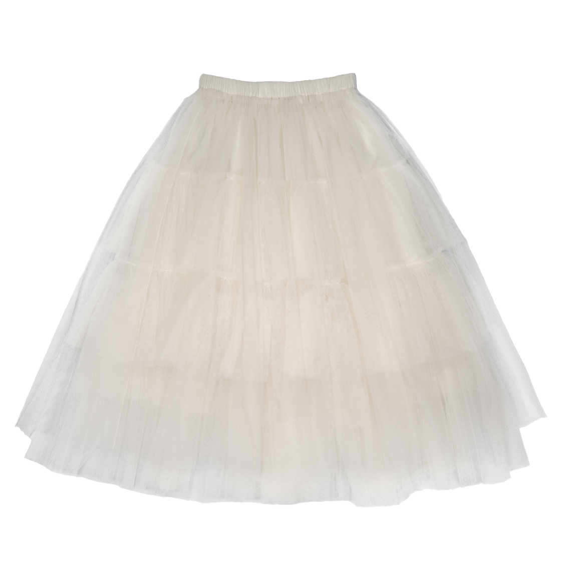 러프넥 볼륨 튤 스커트 아이보리(Roughneck Volume Tulle Skirt Ivory)