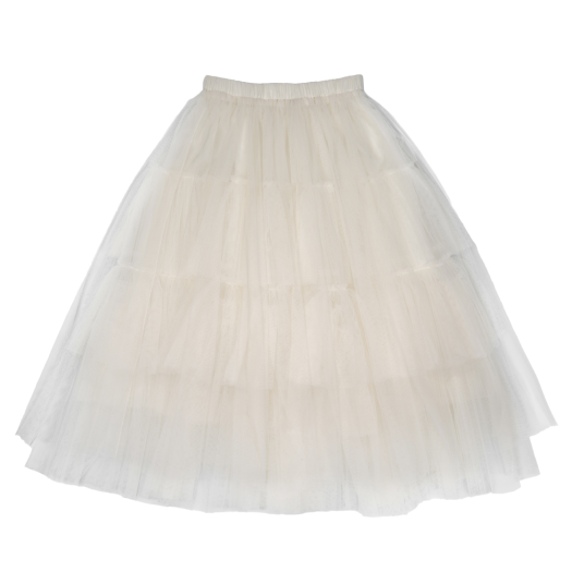 P0000EMH Roughneck Volume Tulle Skirt Ivory