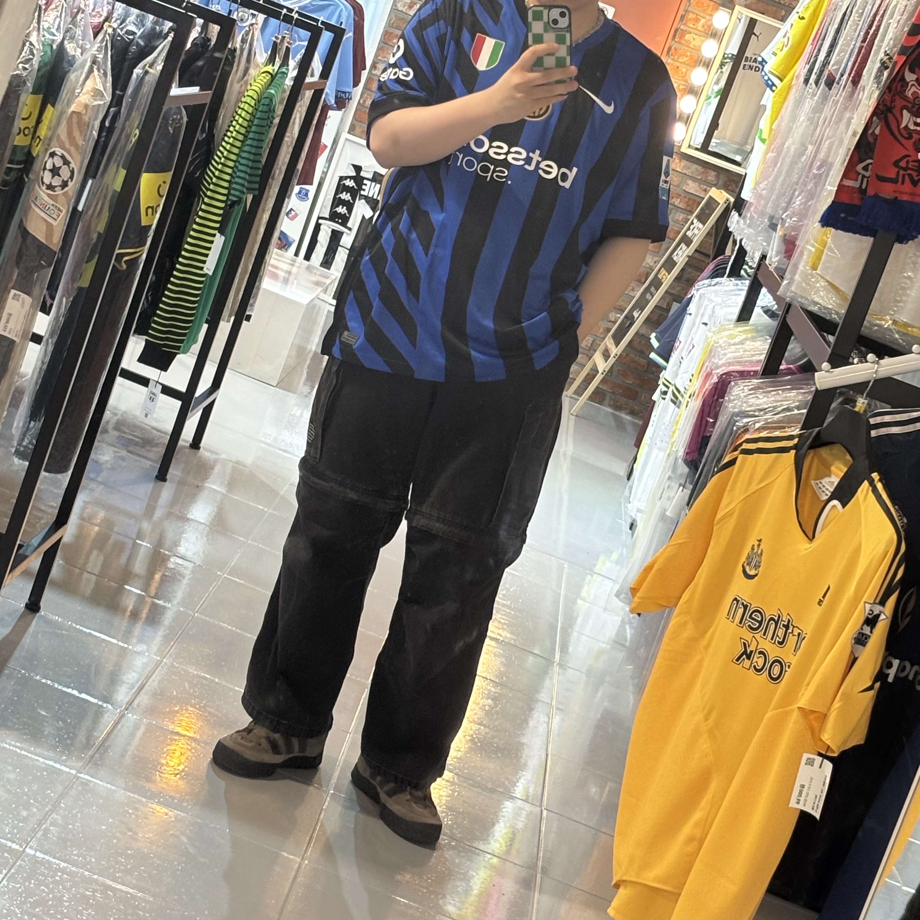 Nike Inter Milan 2023/24 Stadium Home Dri-Fit Jersey Lyon Blue Black (Non Marking & Non Sponser Ver.) 착용 스타일