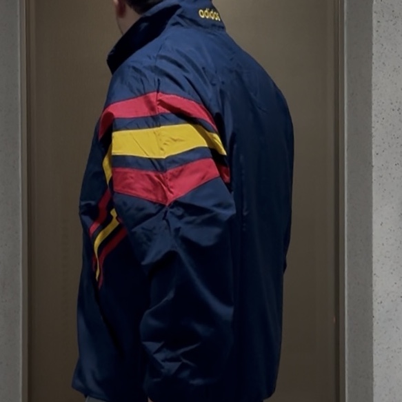Adidas Spain 1996 Woven Track Jacket Night Indigo - KR Sizing 착용 스타일 - 2