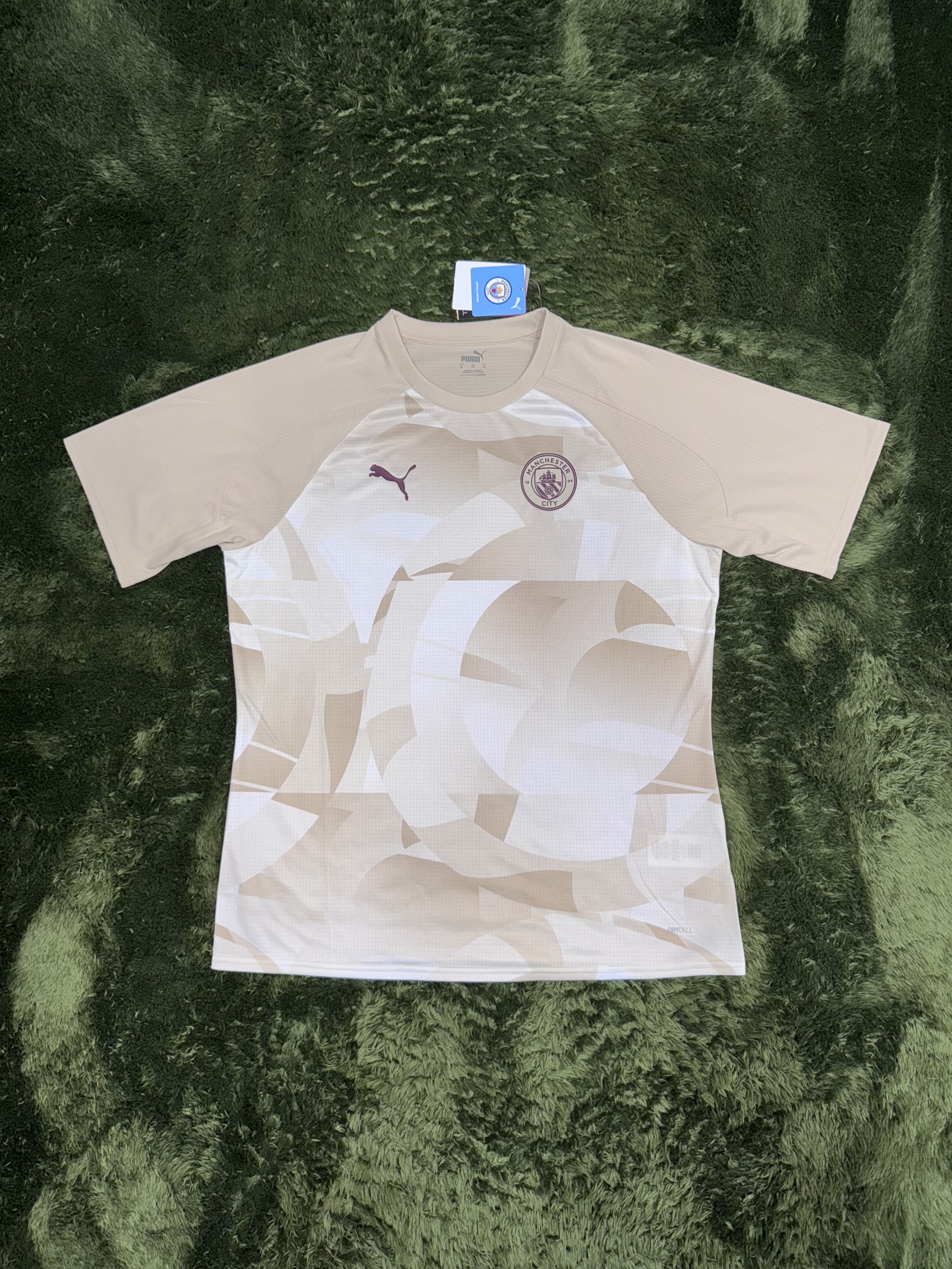 Puma Manchester City 2023/24 Prematch Short Sleeve Jersey Granola Aubergine (Non Marking Ver.) 착용 스타일 - 1