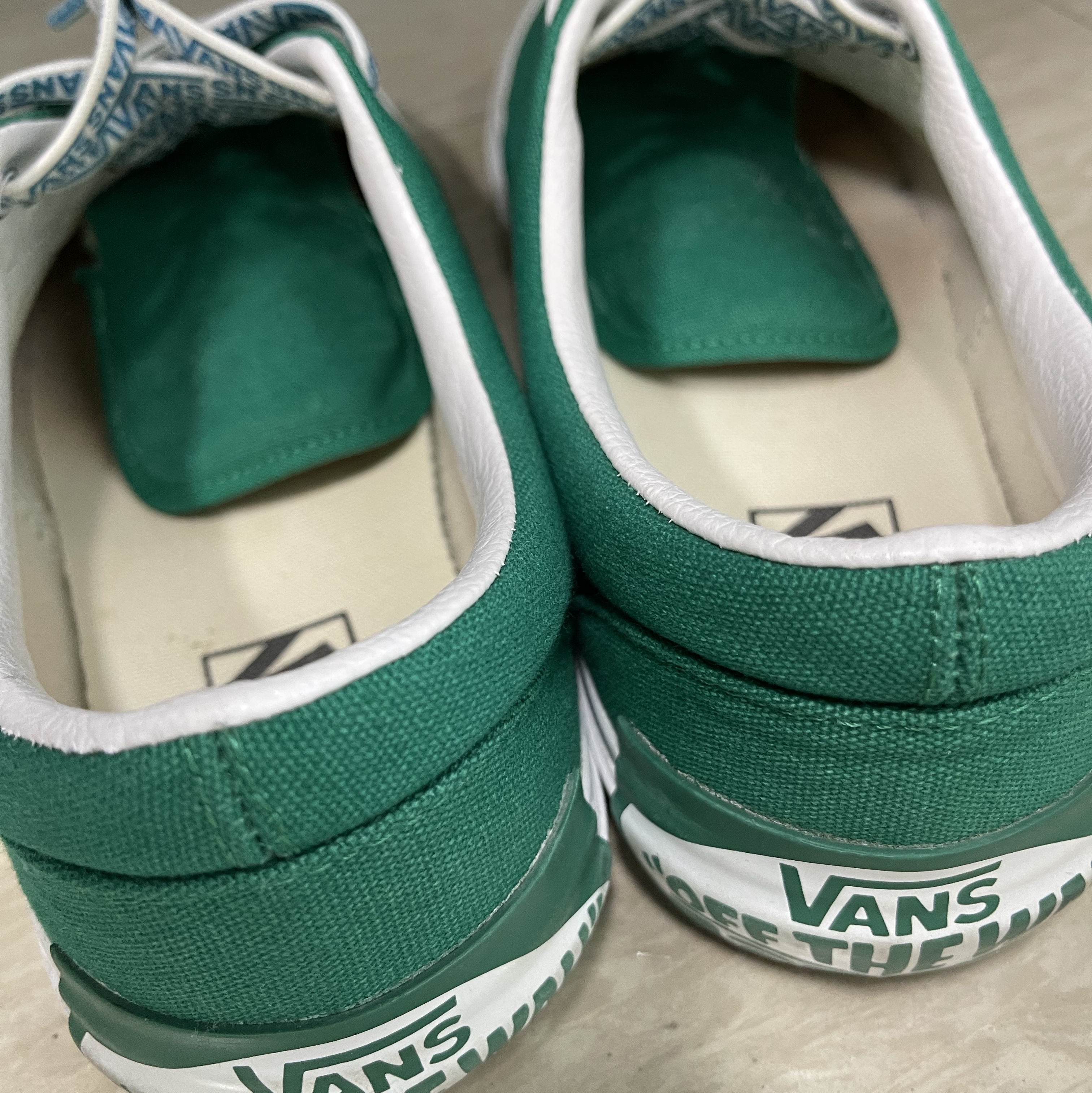 Vans Authentic 44 DX Anaheim Factory Emerald Green 착용 스타일