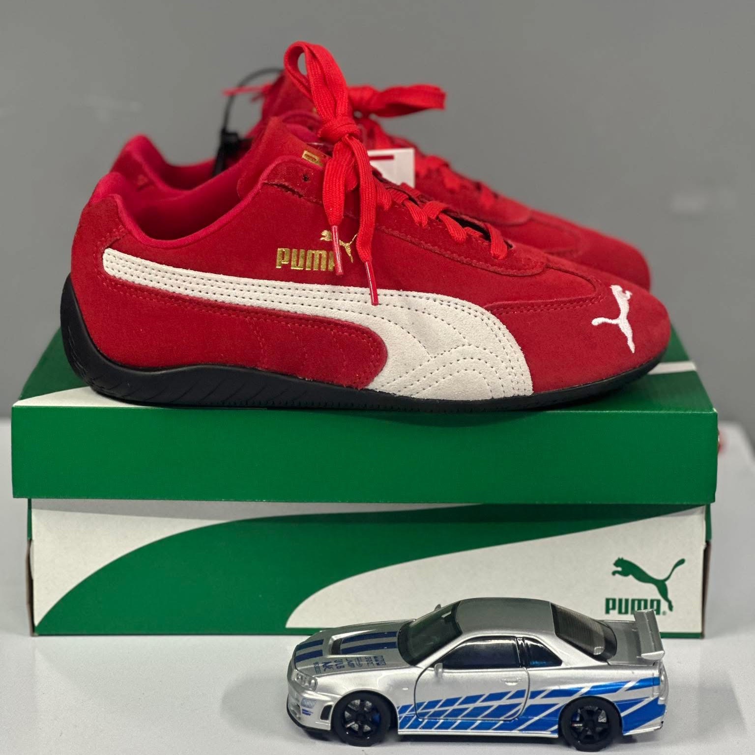 Puma Speedcat OG Red White 착용 스타일 - 1