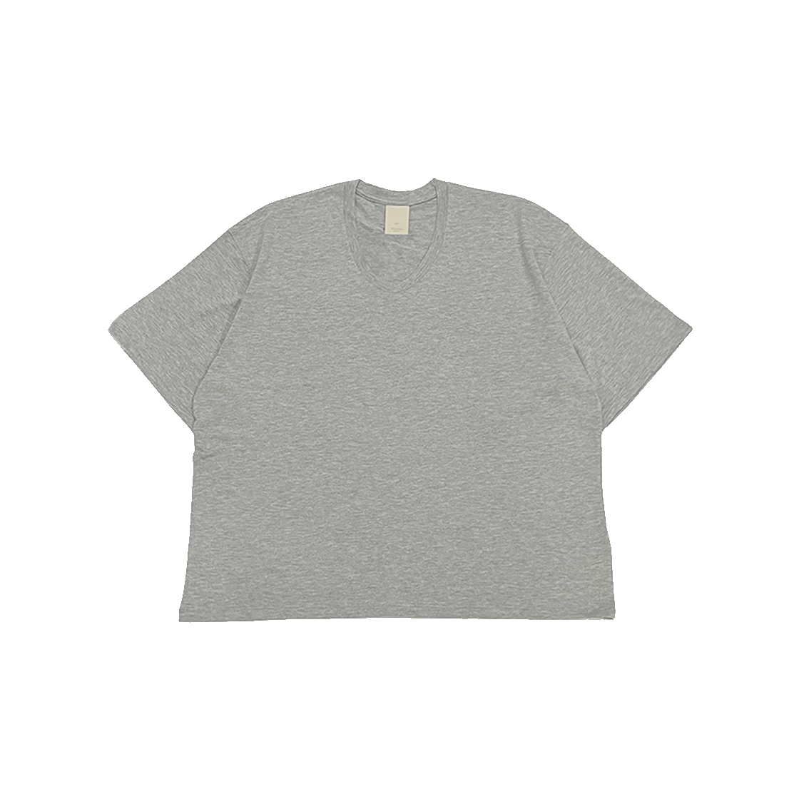 언더마이카 무.111 오리지널 로고 루즈 핏 유넥 티셔츠 멜란지 그레이(Undermycar Mu.111 Original Logo Loose fit U-neck T-shirts Melange Gray)