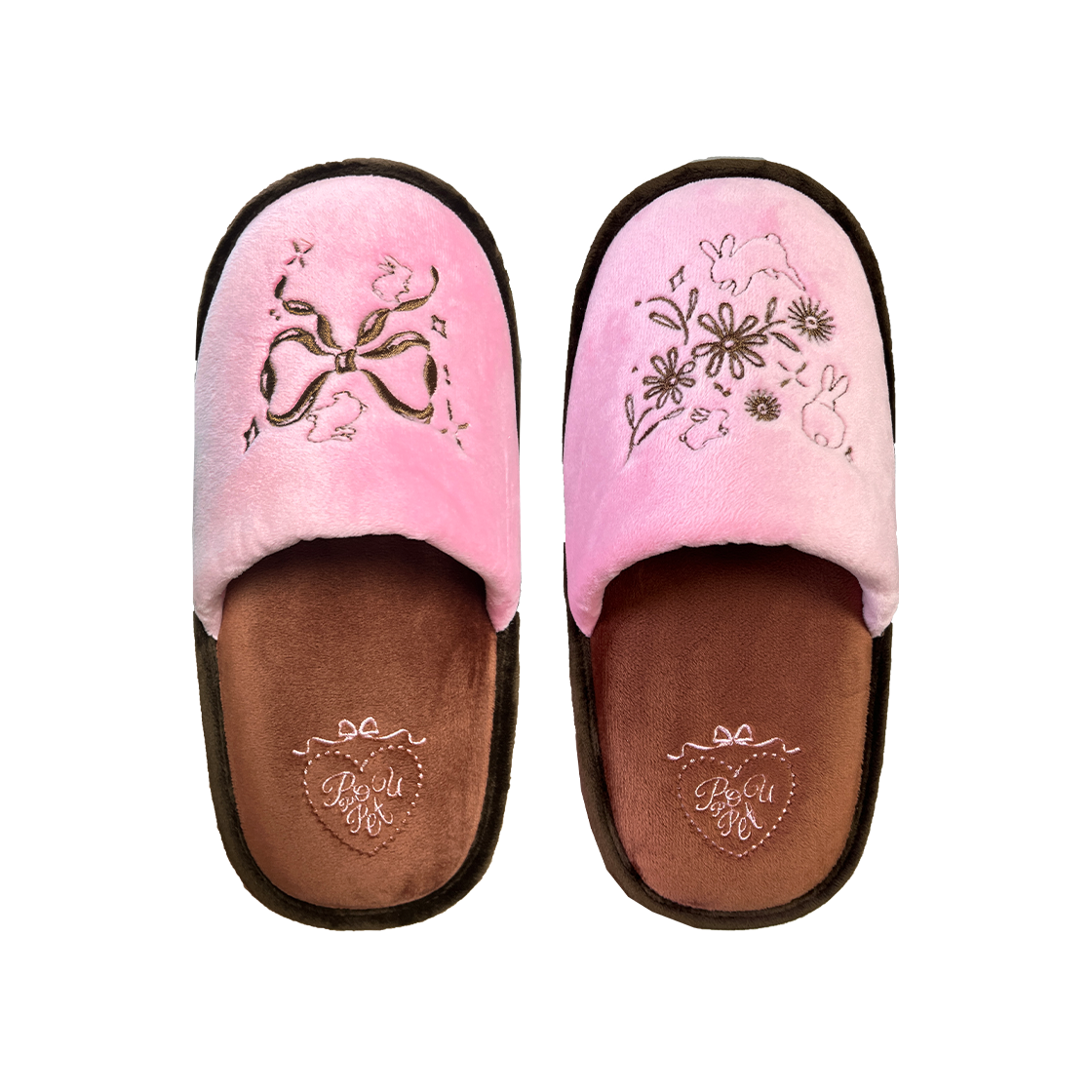 [3% 적립] 푸펫 큐티 버니 룸슈즈 핑크([3% 적립] POUPPET Cutie Bunny Room Shoes Pink)
