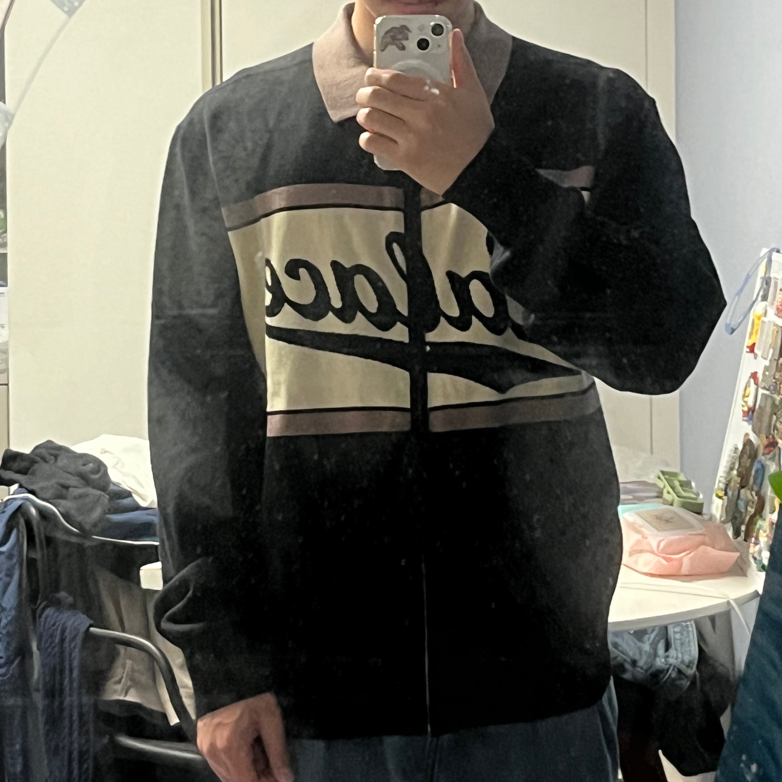 Palace Soul Knit Black - 25SS 착용 스타일 - 3
