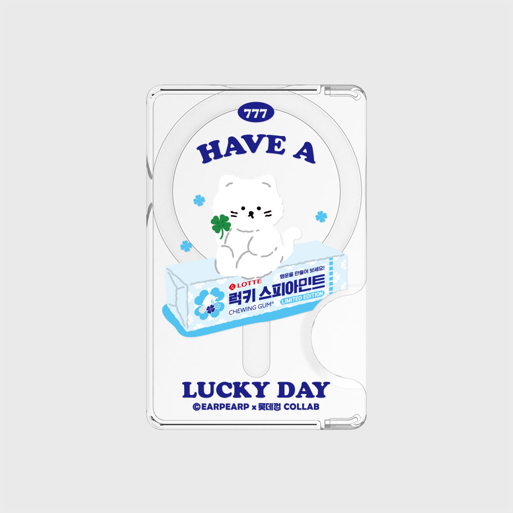 [어프어프 X 롯데껌] 럭키 스피아민트 (맥세이프-카드지갑)([EARPEARP X LOTTE GUM] Lucky Spearmint MagSafe Card Wallet) - 2