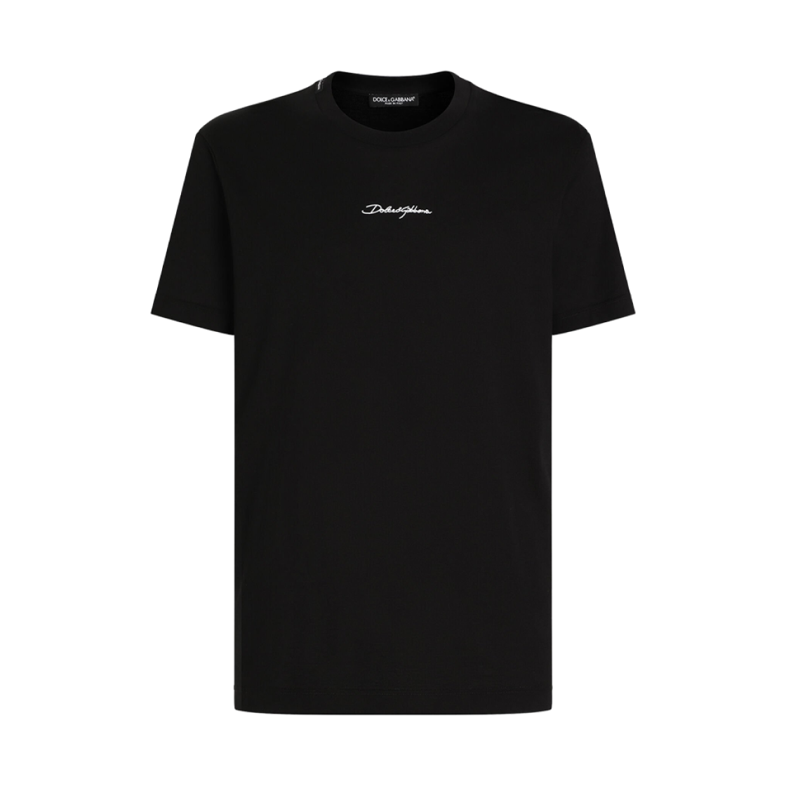 G8RN8ZG7NUBN0000 Dolce & Gabbana Cotton T-Shirt with Logo Black
