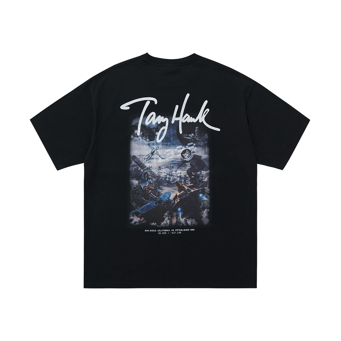 토니호크 사이버 펑크 그래픽 티셔츠 블랙(TONYHAWK Cyber Punk Graphic T-Shirt Black)