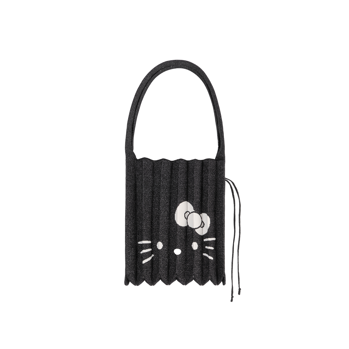 0JSQ1SH07FBKM Joseph&Stacey Lucky Pleats Knit M Starry Hello Kitty Fancy Black