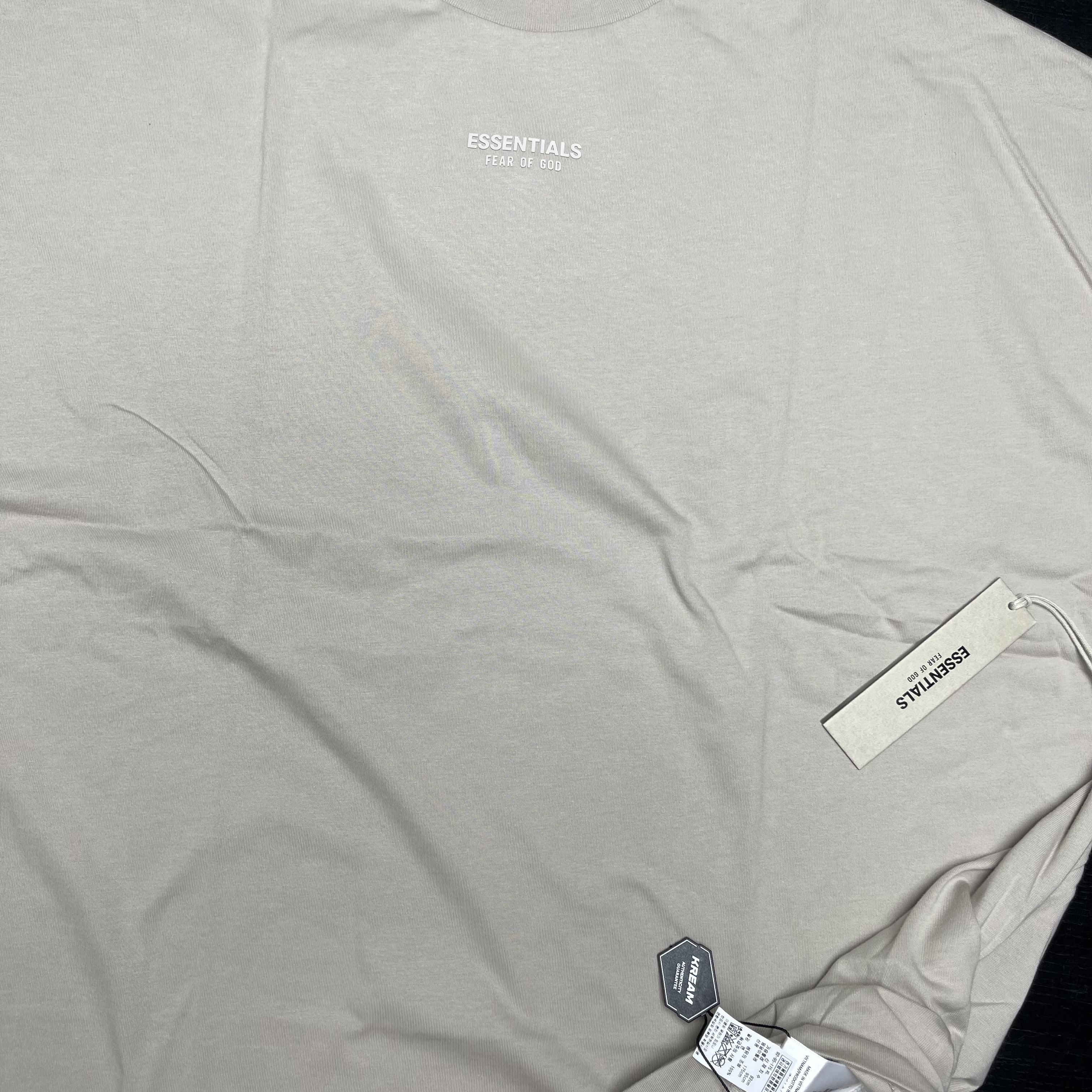 Essentials T-Shirt Silver Cloud - 23FW 착용 스타일 - 2