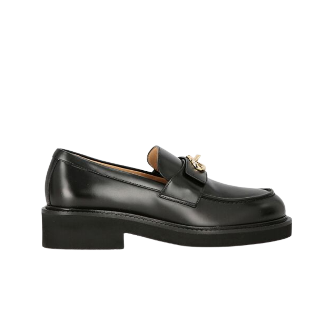 S0JN6HJL0NO (W) Valentino Vlogo Loafers Black