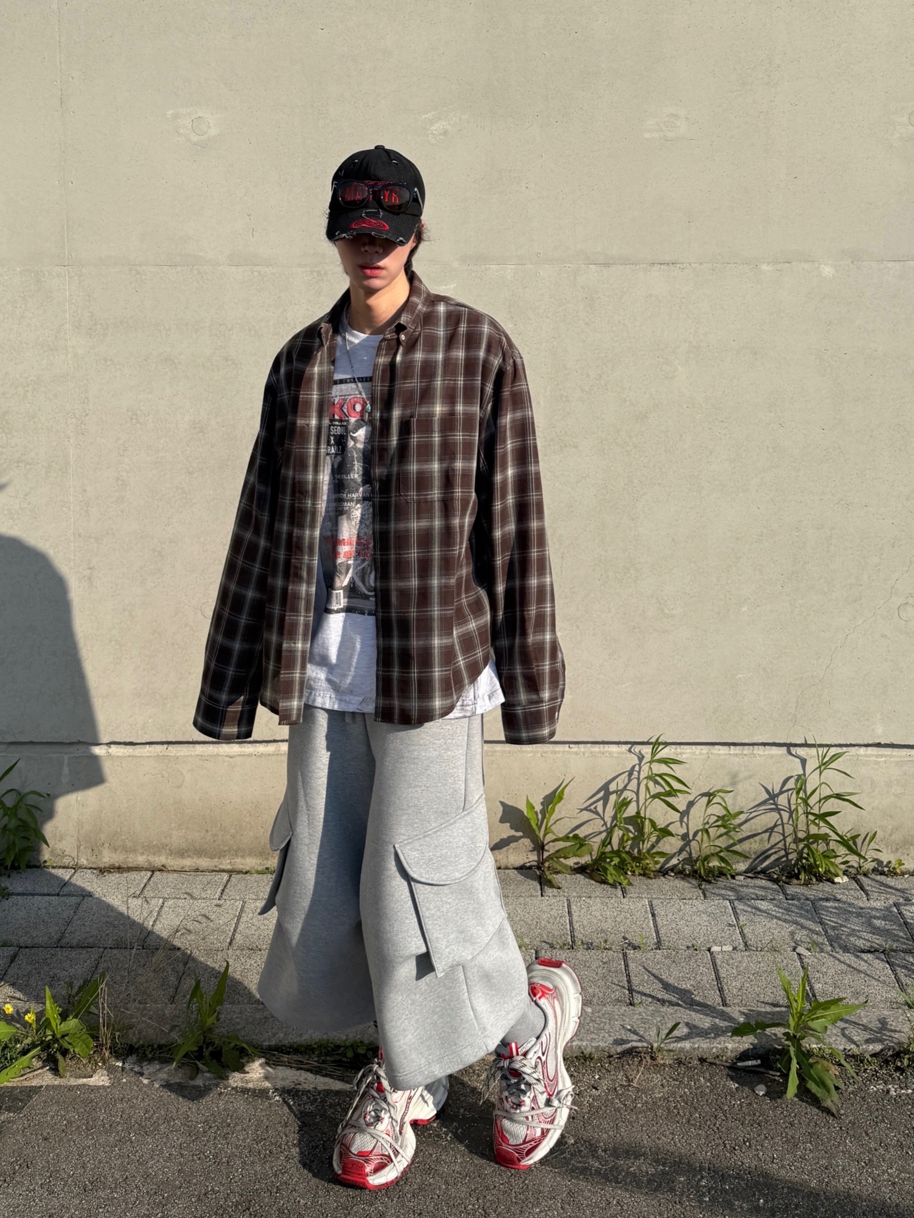 Kamien x MJD Double Hole Belt Black Shearling Calfskin, Balenciaga 3XL Sneakers White Red 착용 스타일 - 9