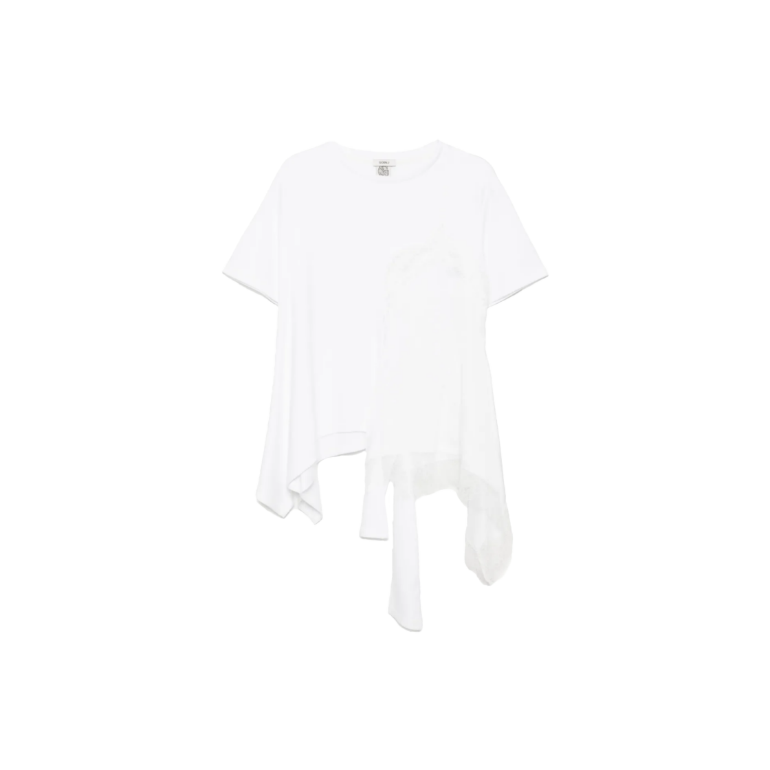고엔제이 샤르메우스 카미솔 레이어드 코튼 저지 탑(GOEN.J Charmeuse Camisole Layered cotton jersey top)