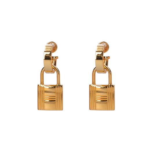 ITKAUNN5RIUJ Hermes O Kelly Earrings Gold D Engraved