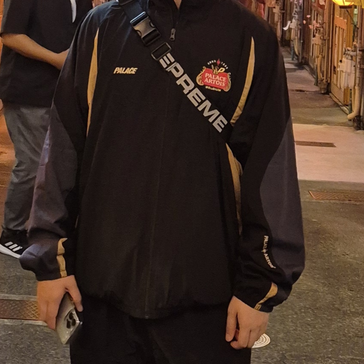 Palace x Stella Artois Light Court Jacket Black - 24SS 착용 스타일
